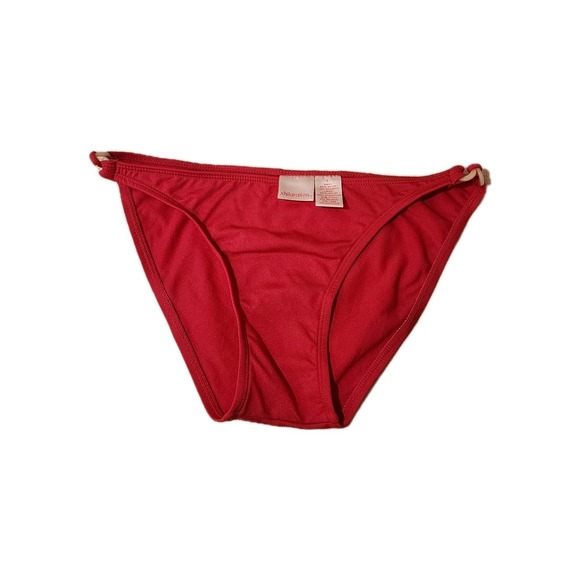 Xhilaration Red Bikini Bottoms Tie Side Swimsuit Women's - Picture 1 of 4